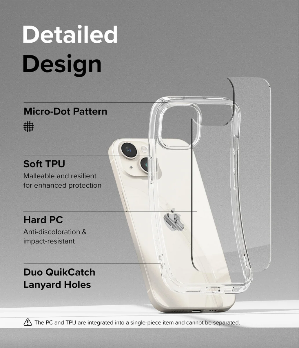 Ringke Fusion Apple iPhone 15 Plus Hoesje Back Cover Transparant afbeelding 5