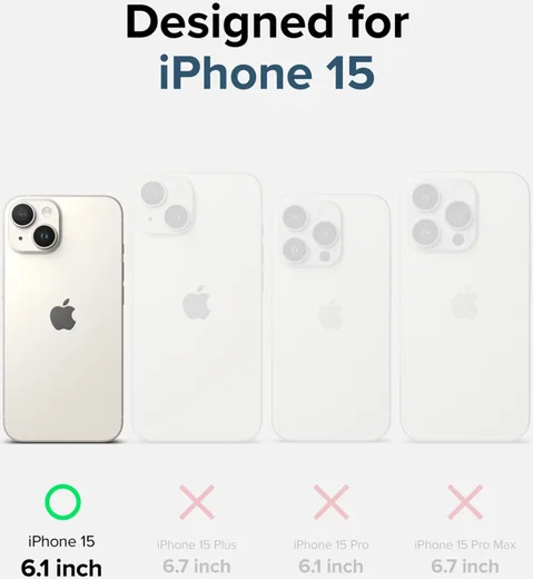 Ringke Fusion Apple iPhone 15 Plus Hoesje Back Cover Matte Transparant afbeelding 11