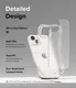 Ringke Fusion Apple iPhone 15 Plus Hoesje Back Cover Matte Transparant afbeelding 4
