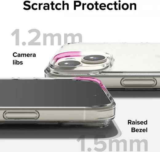Ringke Fusion Apple iPhone 15 Plus Hoesje Back Cover Matte Transparant afbeelding 7