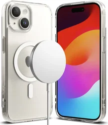 Ringke Fusion Apple iPhone 15 Plus Hoesje MagSafe Matte Transparant afbeelding