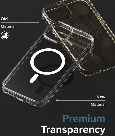 Ringke Fusion Apple iPhone 15 Plus Hoesje MagSafe Matte Transparant afbeelding 5