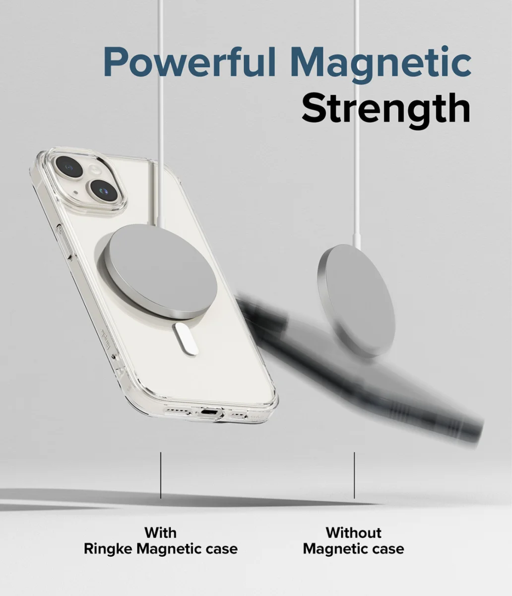 Ringke Fusion Apple iPhone 15 Plus Hoesje MagSafe Matte Transparant afbeelding 9