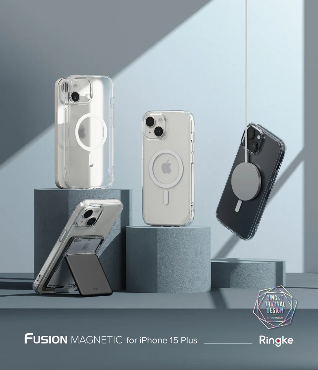 Ringke Fusion Apple iPhone 15 Plus Hoesje MagSafe Matte Transparant afbeelding 13