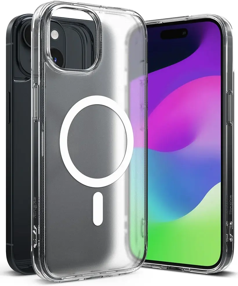 Ringke Fusion Apple iPhone 15 Plus Hoesje MagSafe Matte Transparant afbeelding 16