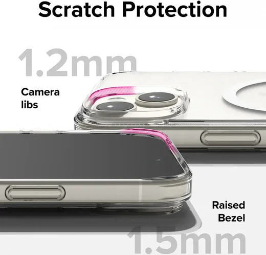 Ringke Fusion Apple iPhone 15 Plus Hoesje MagSafe Matte Transparant afbeelding 11