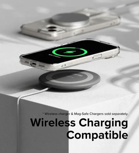 Ringke Fusion Apple iPhone 15 Plus Hoesje MagSafe Matte Transparant afbeelding 8