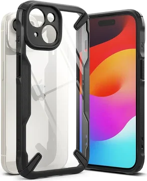 Ringke Fusion X Apple iPhone 15 Plus Hoesje Back Cover Zwart