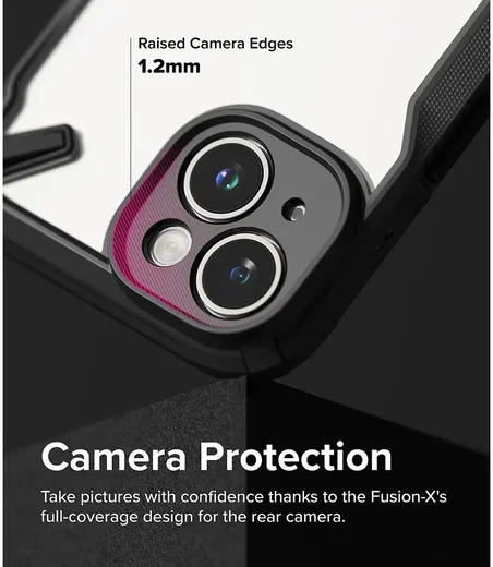 Ringke Fusion X Apple iPhone 15 Plus Hoesje Back Cover Zwart afbeelding 7