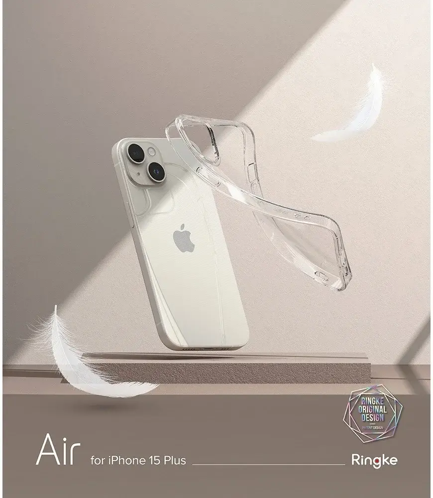 Ringke Air Apple iPhone 15 Plus Hoesje Flexibel TPU Transparant afbeelding 12