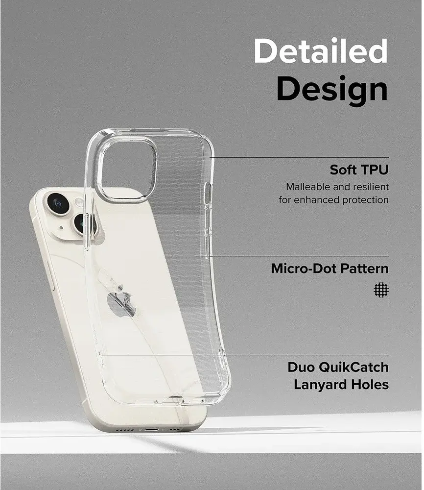 Ringke Air Apple iPhone 15 Plus Hoesje Flexibel TPU Transparant afbeelding 5
