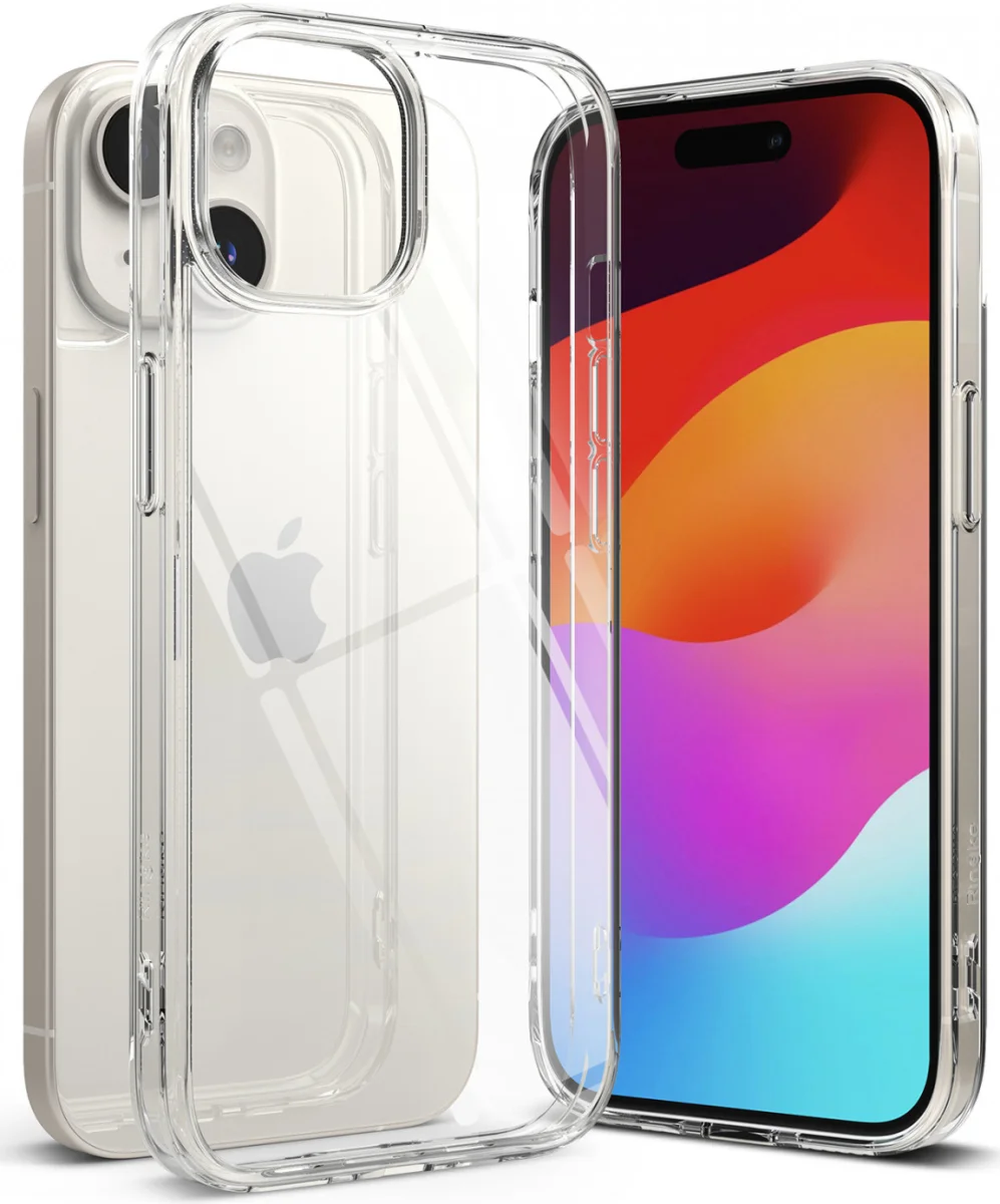 Ringke Fusion Apple iPhone 15 Hoesje Back Cover Transparant afbeelding 1