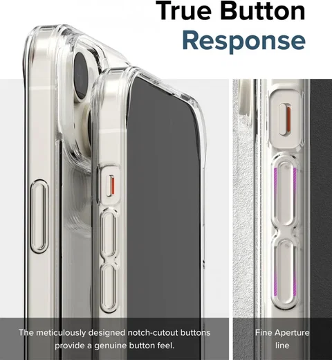 Ringke Fusion Apple iPhone 15 Hoesje Back Cover Transparant afbeelding 8