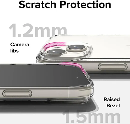 Ringke Fusion Apple iPhone 15 Hoesje Back Cover Transparant afbeelding 9