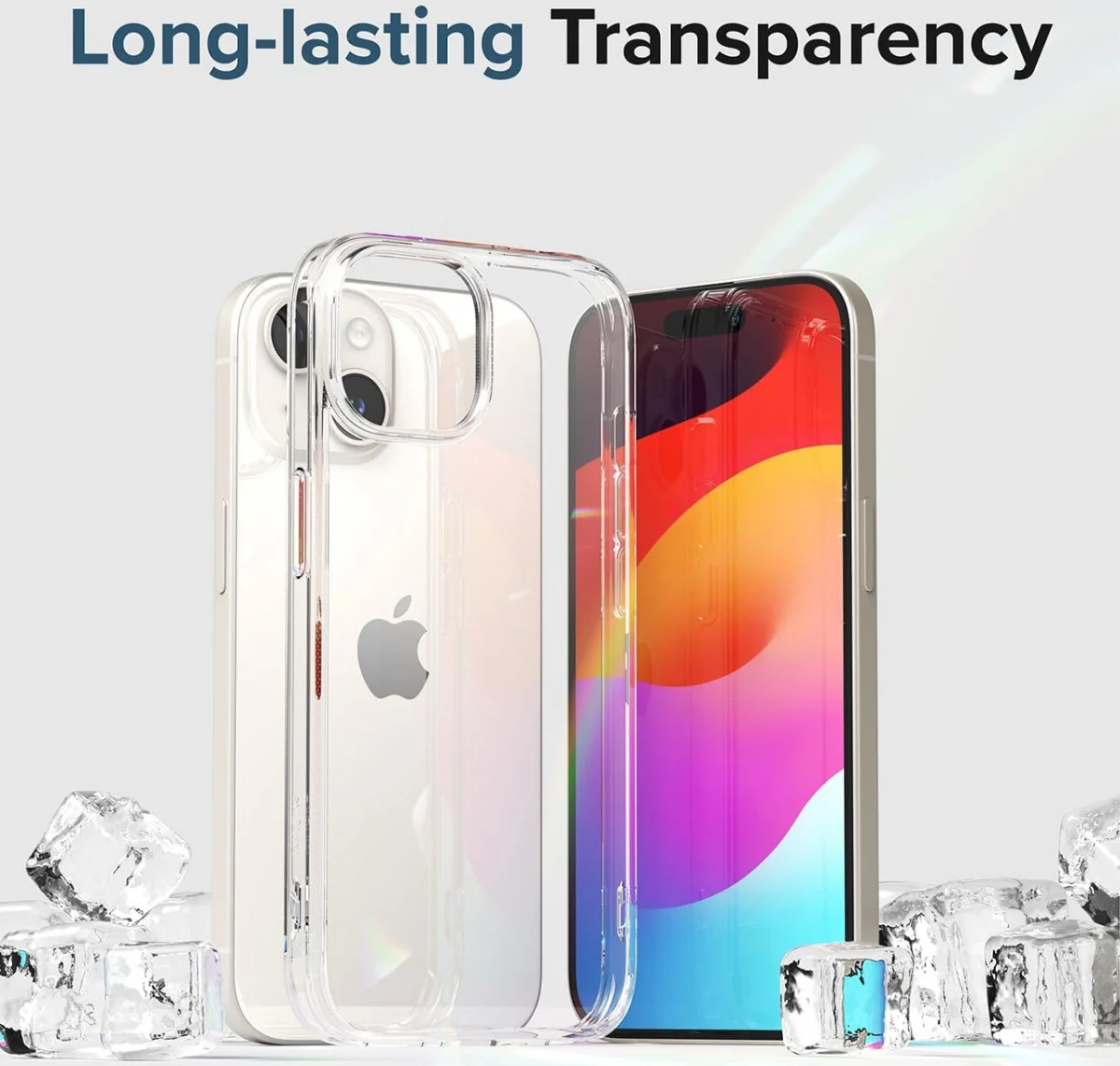 Ringke Fusion Apple iPhone 15 Hoesje Back Cover Transparant afbeelding 4