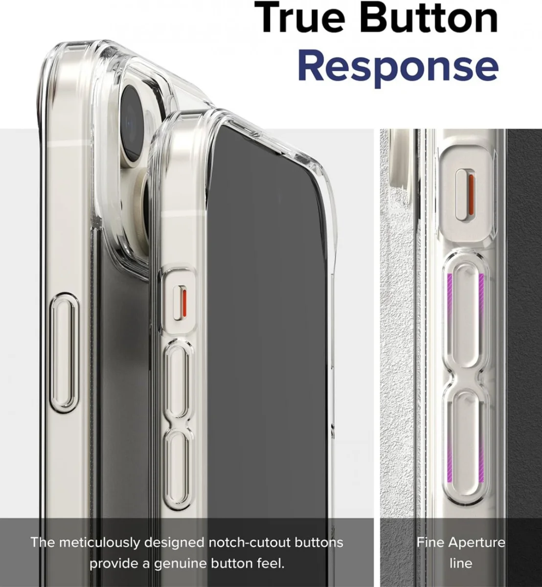 Ringke Fusion Apple iPhone 15 Hoesje Back Cover Matte Transparant afbeelding 7