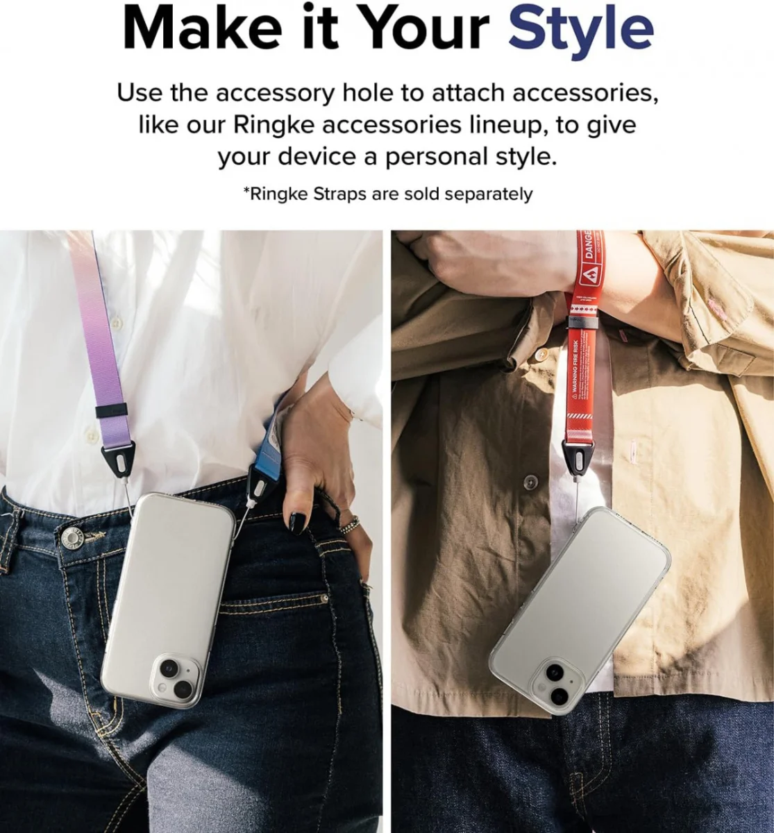 Ringke Fusion Apple iPhone 15 Hoesje Back Cover Matte Transparant afbeelding 6