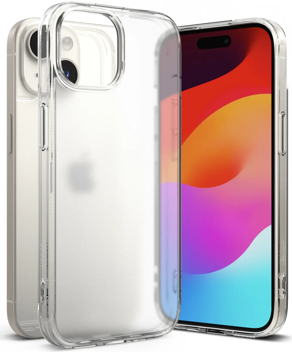 Ringke Fusion Apple iPhone 15 Hoesje Back Cover Matte Transparant afbeelding 1
