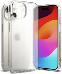 Ringke Fusion Apple iPhone 15 Hoesje Back Cover Matte Transparant afbeelding