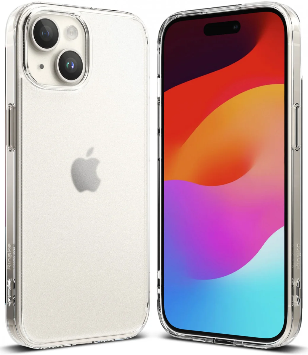 Ringke Fusion Apple iPhone 15 Hoesje Back Cover Matte Transparant afbeelding 2