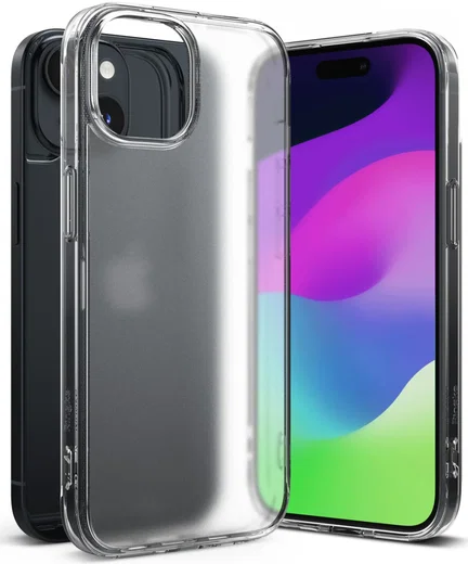 Ringke Fusion Apple iPhone 15 Hoesje Back Cover Matte Transparant afbeelding 12
