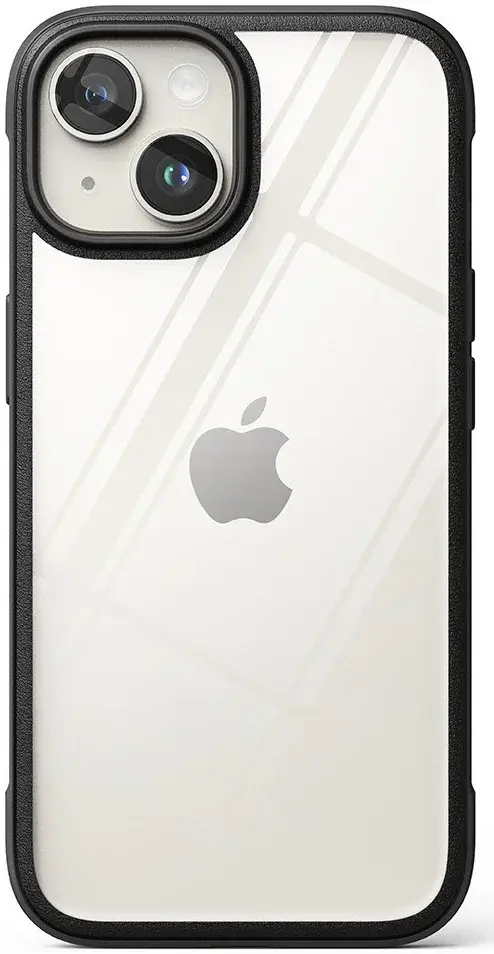 Ringke Fusion Bold Apple iPhone 15 Hoesje Back Cover Transparant Zwart afbeelding 13