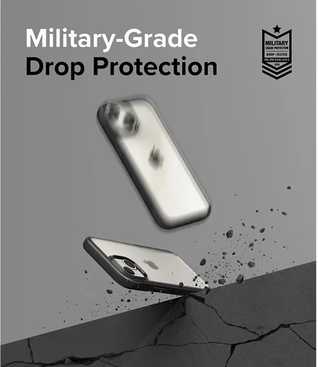 Ringke Fusion Bold Apple iPhone 15 Hoesje Back Cover Transparant Zwart afbeelding 4