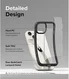 Ringke Fusion Bold Apple iPhone 15 Hoesje Back Cover Transparant Zwart afbeelding 6