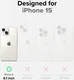 Ringke Fusion Bold Apple iPhone 15 Hoesje Back Cover Transparant Zwart afbeelding 7