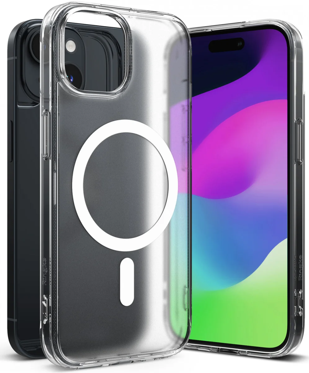 Ringke Fusion Magnetic iPhone 15 Hoesje MagSafe Matte Transparant afbeelding 16