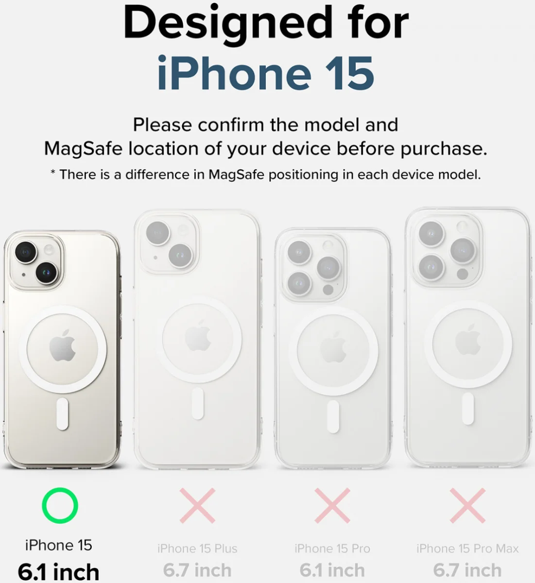 Ringke Fusion Magnetic iPhone 15 Hoesje MagSafe Matte Transparant afbeelding 13