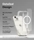 Ringke Fusion Magnetic iPhone 15 Hoesje MagSafe Matte Transparant afbeelding 5