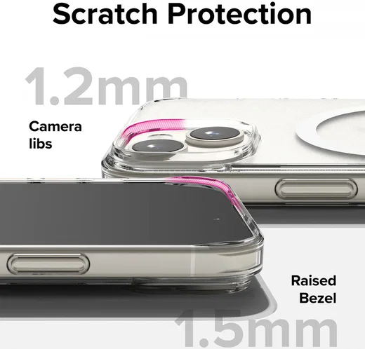 Ringke Fusion Magnetic iPhone 15 Hoesje MagSafe Matte Transparant afbeelding 8