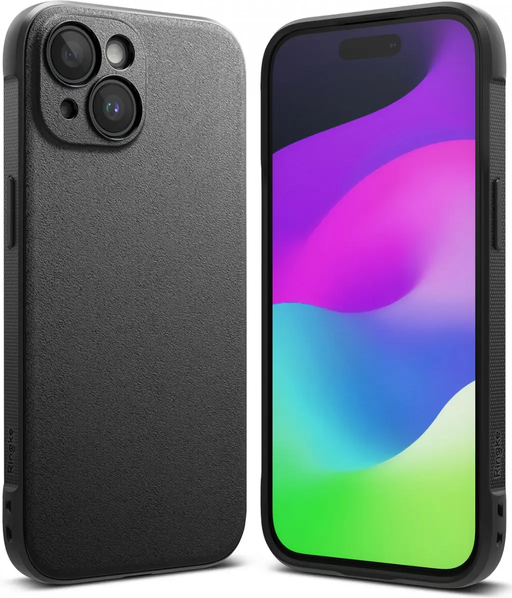 Ringke Onyx Apple iPhone 15 Hoesje Flexibel TPU Back Cover Zwart afbeelding 2