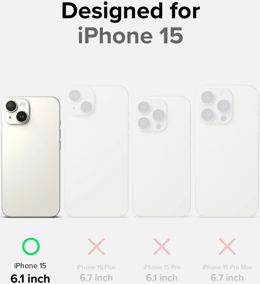 Ringke Onyx Apple iPhone 15 Hoesje Flexibel TPU Back Cover Zwart afbeelding 6