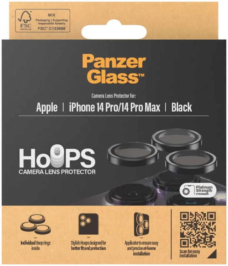 PanzerGlass Hoops Rings iPhone 14 Pro/14 Pro Max Camera Lens Protector afbeelding 4