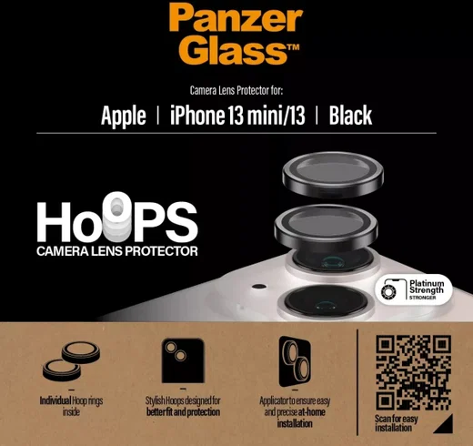 PanzerGlass Hoops Rings iPhone 13 / 13 Mini Camera Lens Protector Glas afbeelding 4