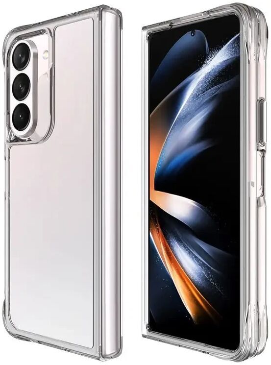 Samsung Galaxy Z Fold 5 Hoesje Armor Back Cover Transparant afbeelding 3