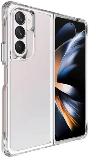 Samsung Galaxy Z Fold 5 Hoesje Armor Back Cover Transparant afbeelding 5