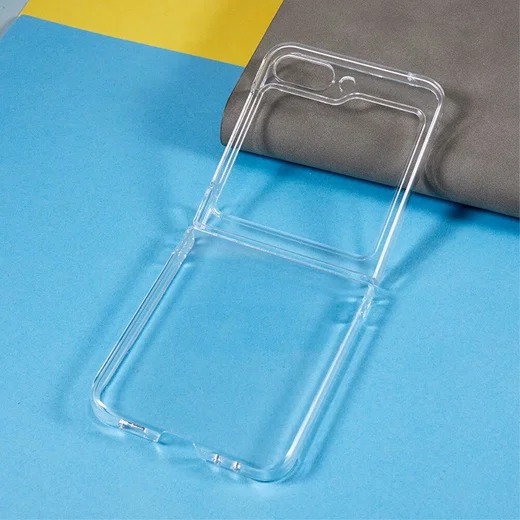 Samsung Galaxy Z Flip 5 Hoesje Armor Back Cover Transparant afbeelding 3