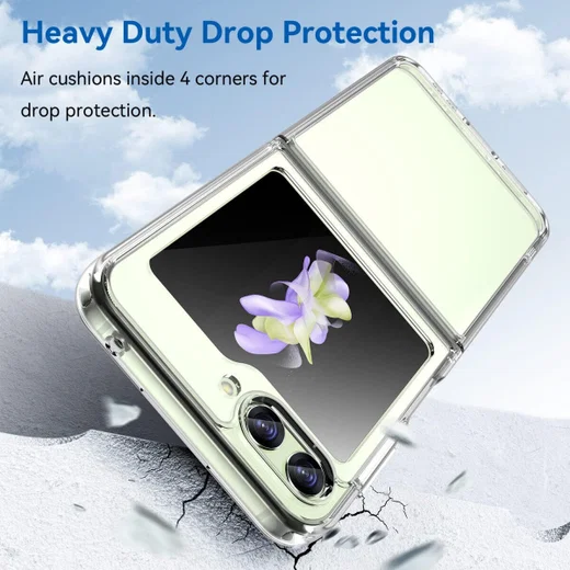 Samsung Galaxy Z Flip 5 Hoesje Dun TPU Back Cover Transparant afbeelding 3