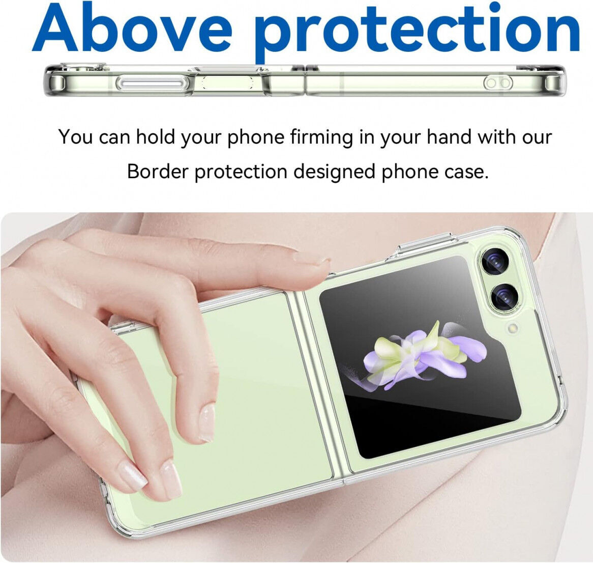 Samsung Galaxy Z Flip 5 Hoesje Dun TPU Back Cover Transparant afbeelding 4