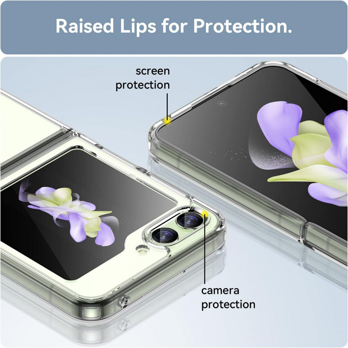 Samsung Galaxy Z Flip 5 Hoesje Dun TPU Back Cover Transparant afbeelding 6
