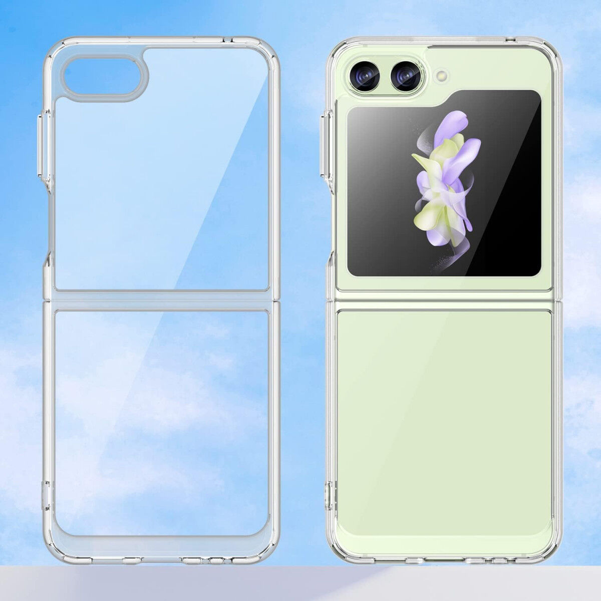 Samsung Galaxy Z Flip 5 Hoesje Dun TPU Back Cover Transparant afbeelding 8