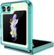 Samsung Galaxy Z Flip 5 Hoesje Back Cover Groen / Transparant afbeelding 2