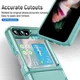 Samsung Galaxy Z Flip 5 Hoesje Armor Back Cover Groen afbeelding 5