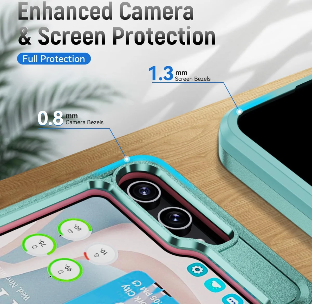 Samsung Galaxy Z Flip 5 Hoesje Armor Back Cover Groen afbeelding 7