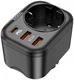Hoco NS3 Multifunctionele 4-in-1 Oplaadblok Stopcontact 2x USB-A/USB-C afbeelding 1