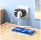 Hoco NS3 Multifunctionele 4-in-1 Oplaadblok Stopcontact 2x USB-A/USB-C afbeelding 3