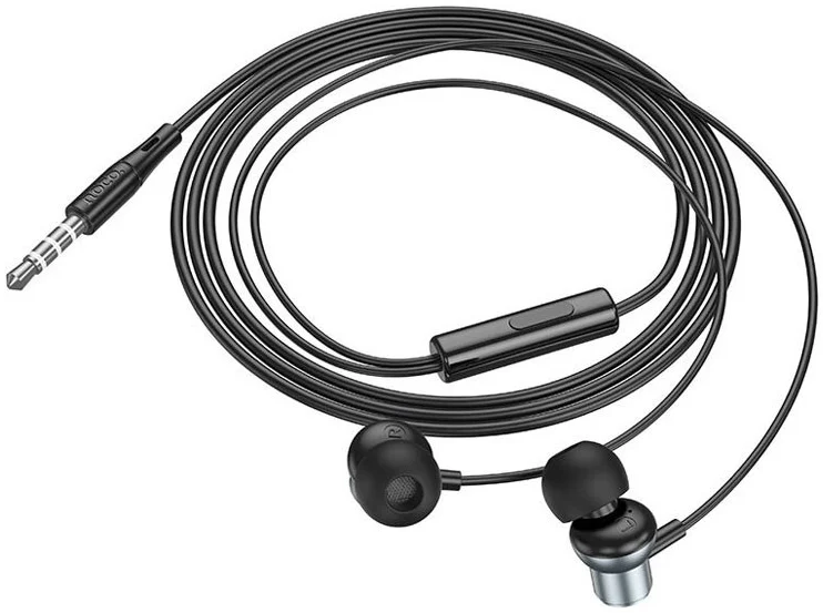Hoco M110 Bedrade In-Ear Oordopjes 3.5mm Jack Headset Zwart afbeelding 2
